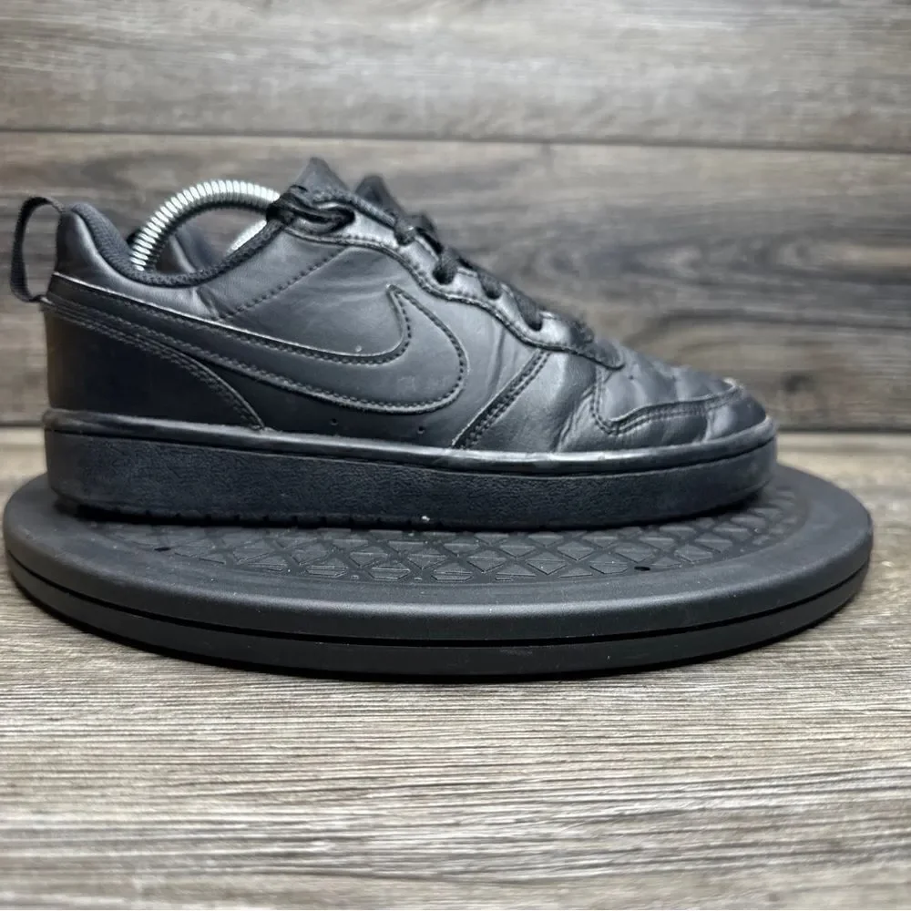 Nike Boys Court Borough BQ5448-001 Black Casual Shoes Sneakers Size 4.5 Y